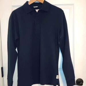 Reigning Champ Men's Athletic Pique Academy Long Sleeve Polo Shirt